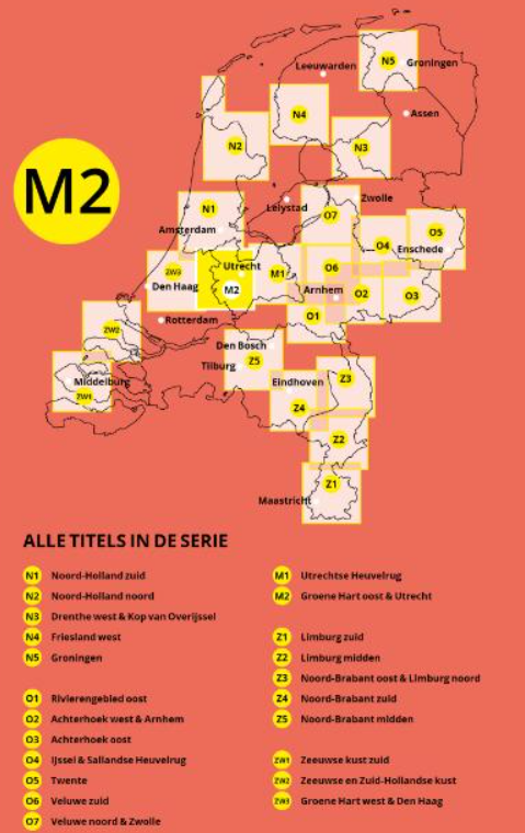 Anwb wandel- fietsknooppunten netwerk
