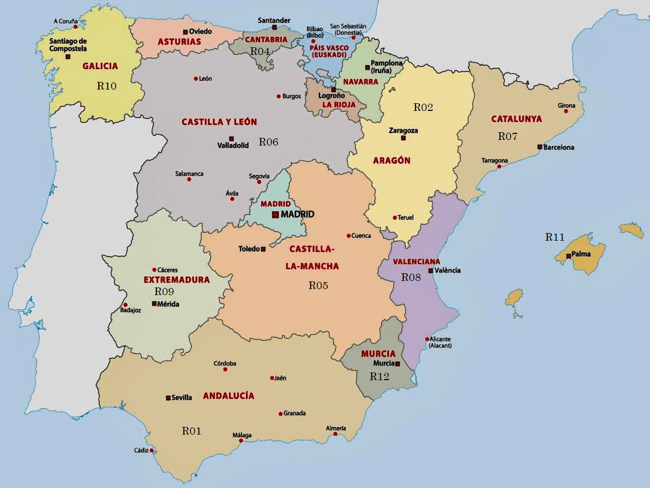 CNIG - Regionale wegenkaarten Spanje