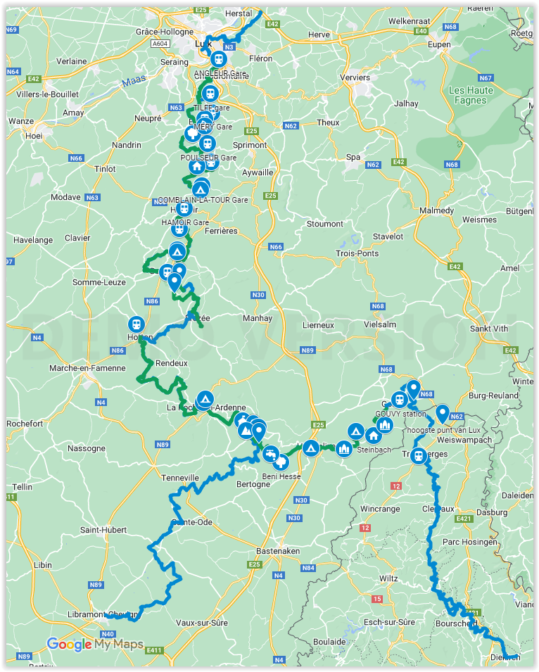 GR57 Wandelroute door de Ardennen