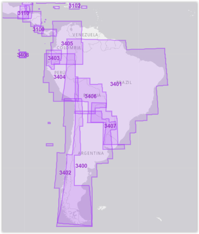 NAT GEO Adventure Map ZUID-AMERICA 3401 - 3408