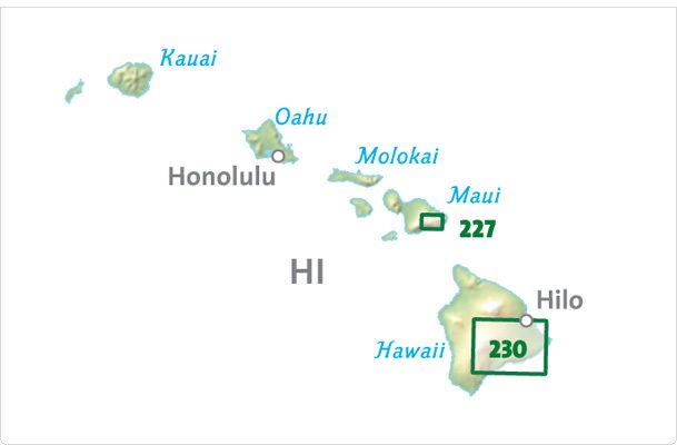 NAT GEO Hawaii trails map