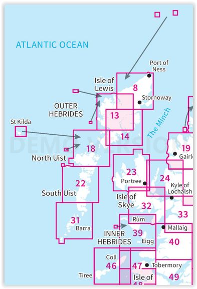 OSI Landranger & Landranger Active - Hebriden - Isle of Skye