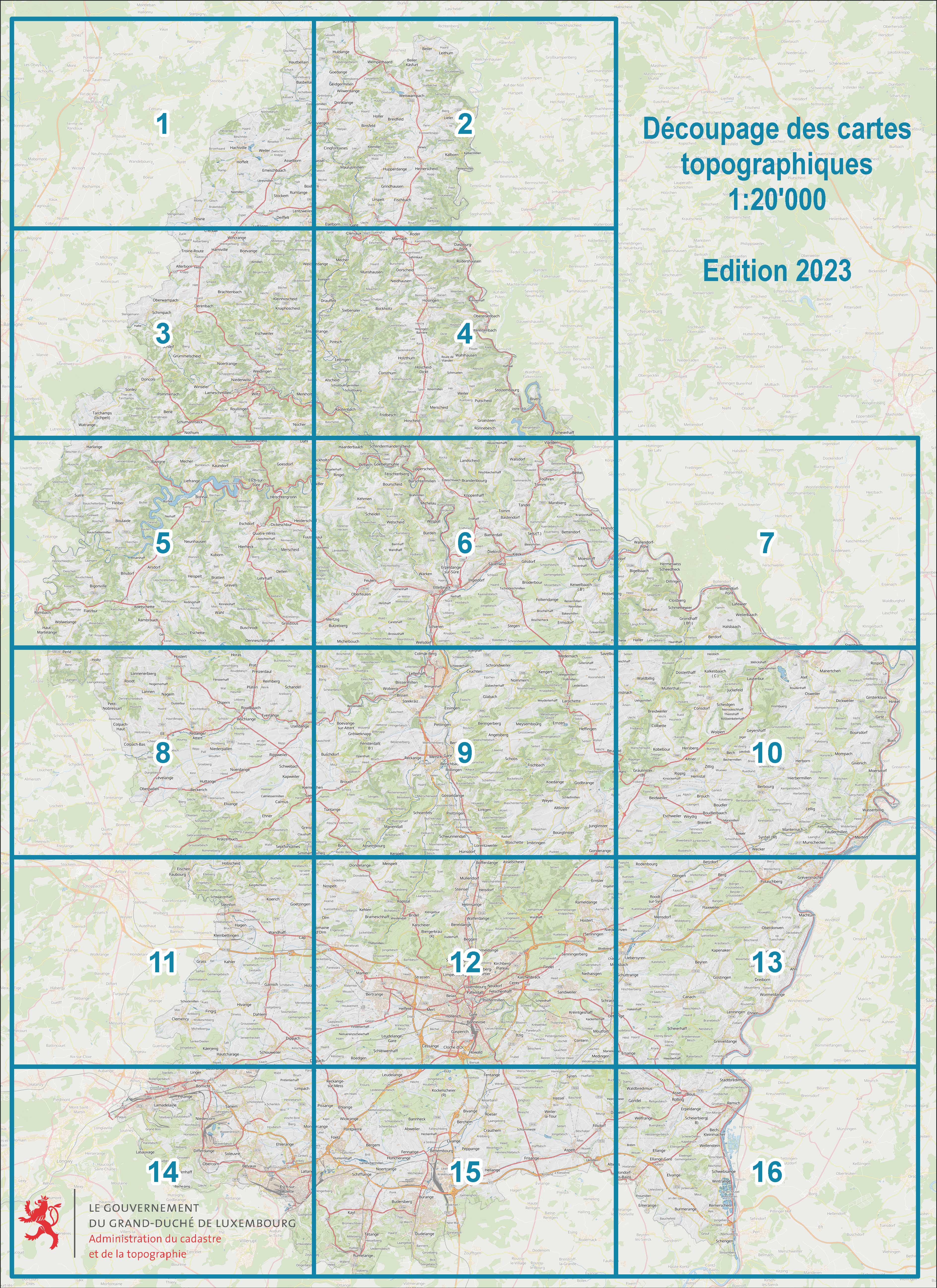 Topografische dienst Luxeburg (CT)
