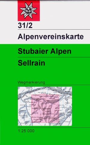Wandelkaart 31/2 Stubaier Alpen Sellrain - Alpenverein