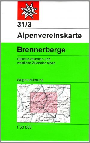 Wandelkaart 31/3 Brennerberge - Alpenverein