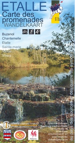 Wandelkaart Etalle Provincie Luxemburg - NGI