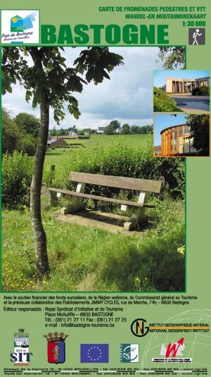 Wandelkaart - Bastogne Provincie Luxemburg - NGI