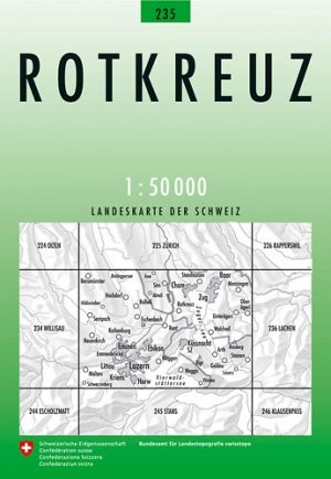 Wandelkaart 235 Rotkreuz Zug Zwitserland - Swisstopo