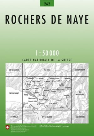 Wandelkaart 262 Rochers de Naye - Swisstopo