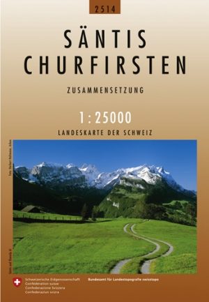 Wandelkaart 2514 Säntis & Churfirsten St-Gallen  Swisstopo