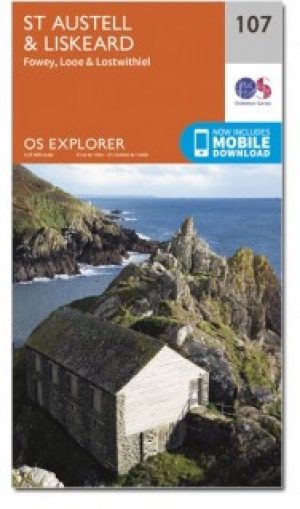 Wandelkaart 107 St-Austell & Liskeard- Cornwall - OSI