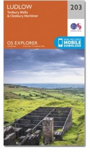 Wandelkaart 203 Ludlow & Shropshire Hills AONB - OSI