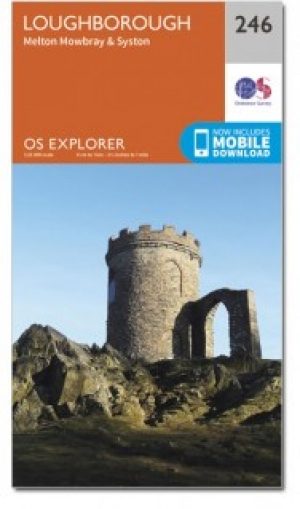 Wandelkaart 246 Loughborough- Leicestershire England - OSI