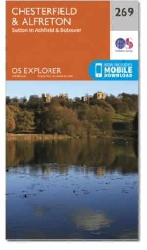 Wandelkaart 269 Chesterfield & Alfreton- Derbyshire- OSI