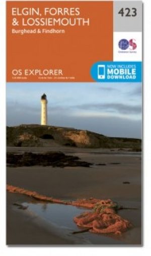 Wandelkaart 423 Elgin- Forres & Lossiemouth - OSI
