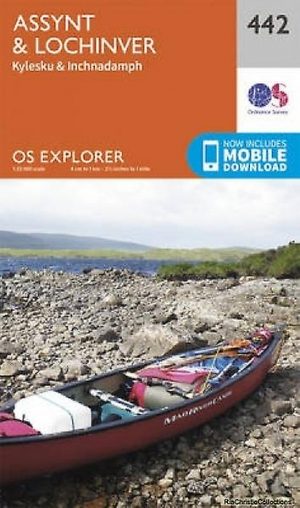 Wandelkaart 442 Assynt & Lochinver Schotland - OSI