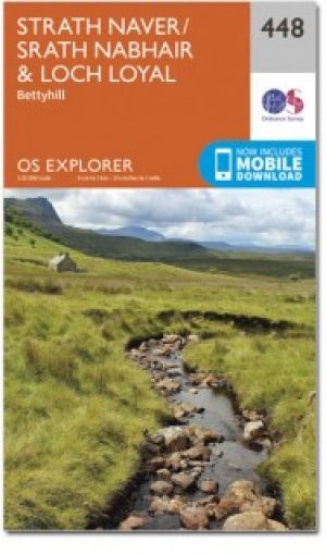 Wandelkaart 448 Strath Naver Strath Nabhair - OSI