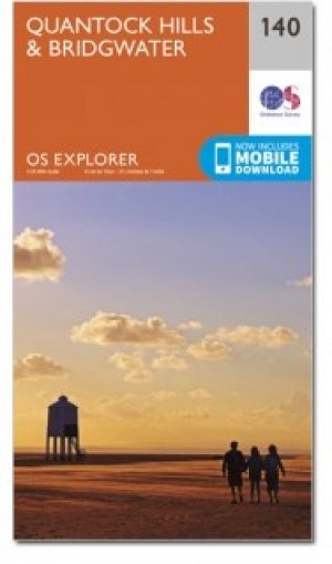 Wandelkaart 140 Quantock Hills AONB & Bridgwater- Devon - OSI