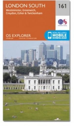 Wandelkaart 161 S. London Westminster & Greenwich - OSI