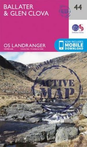 Wandelkaart 44 Ballater & Glen Clova - Aberdeenshire - OSI