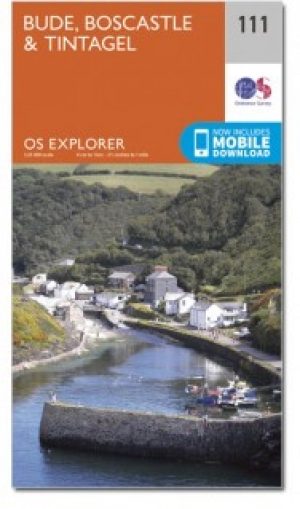 Wandelkaart 111 Bude- Boscastle & Tintagel- Devon - OSI