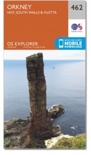 Wandelkaart 462 Orkney- Hoi- South Walls & Flotta - OSI