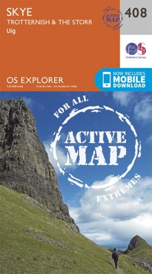 Wandelkaart 408 Trotternish & The Storr Schotland - OSI