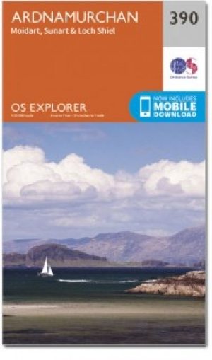 Wandelkaart 390 Ardnamurchan- Schotland - OSI