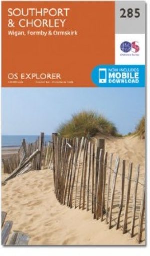 Wandelkaart 285 Southport & Chorley- Merseyside - OSI
