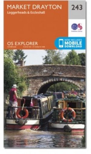 Wandelkaart 243 Market Drayton & Loggerheads - OSI