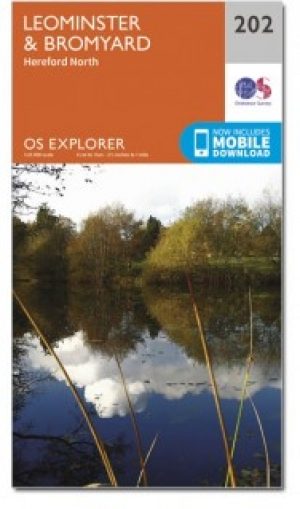 Wandelkaart 202 Leominster & Bromyard- Herefordshire - OSI