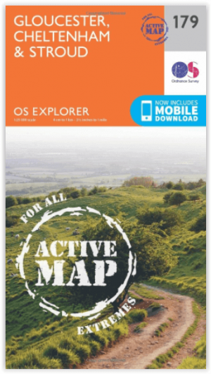 Wandelkaart 179 Gloucester- Cheltenham & Stroud - OSI