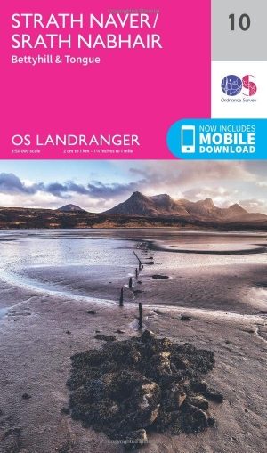 Wandelkaart 10 Strath Naver Highland's Schotland - OSI