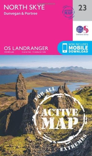 Wandelkaart 23 North Skye Kyle of Lochalsh Schotland - OSI