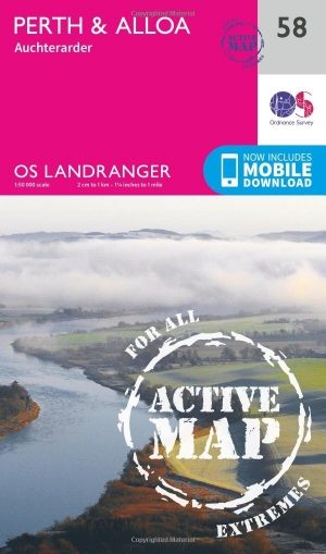 Wandelkaart 58 Perth & Alloa - perth & Kinross - OSI