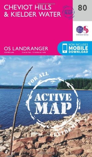 Wandelkaart 80 Cheviot Hills & Kielder Water - England - OSI