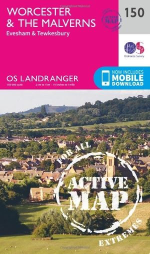 Wandelkaart 150 Worcester & The Malverns - OSI