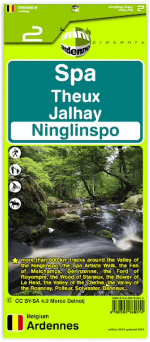 Wandelkaart 02 - Spa Ardennen België - Mini-Ardenne