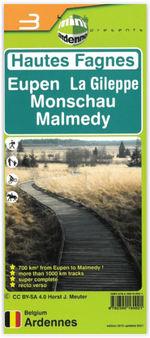 Wandelkaart 03 Hautes Fagnes - Hoge Venen - Mini-Ardenne