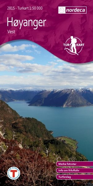 Wandelkaart 4013 Høyanger Vest- Sogn og Fjordane - Nordeca