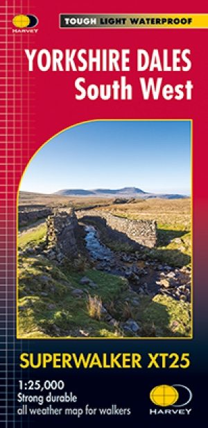 Wandelkaart XT25 Yorkshire Dales Zuid-West - Harvey Maps