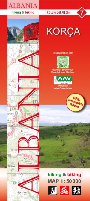 Wandelkaart Albanië 07 - Korça - Huber