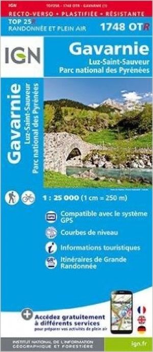 Wandelkaart 1748 ET(R) Luz-St-Sauveur & PNR des Pyrénées