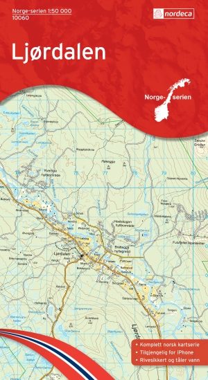 Wandelkaart 10060 Ljørdalen Hedmark - Nordeca AS
