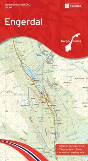 Wandelkaart 10067 Engerdal Hedmark - Nordeca AS