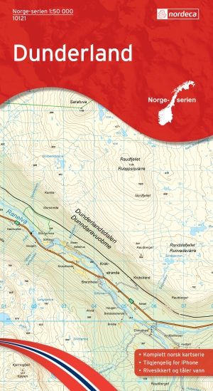 Wandelkaart 10121 Dunderland- Nordland - Nordeca AS