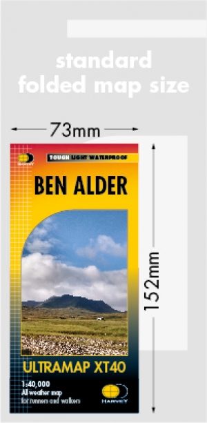Wandelkaart XT40 Ben Alder Highlands - Harvey Ultramaps