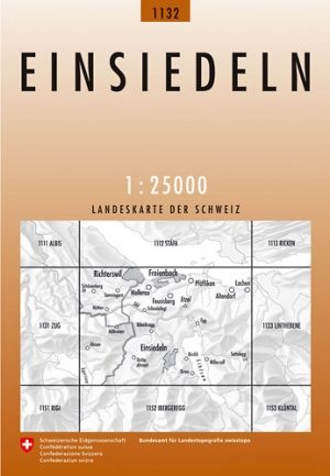 Wandelkaart 1132 Einsiedeln Schwyz - Swisstopo