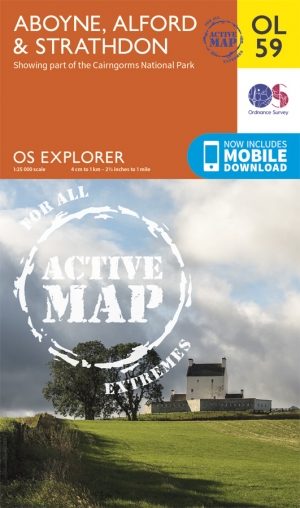 Wanderlkaart OL59 Aboyne Alford & Strathdon - OSI