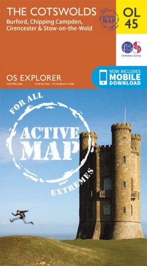 Wandelkaart OL45 The Cotswolds AONB Gloucestershire - OSI